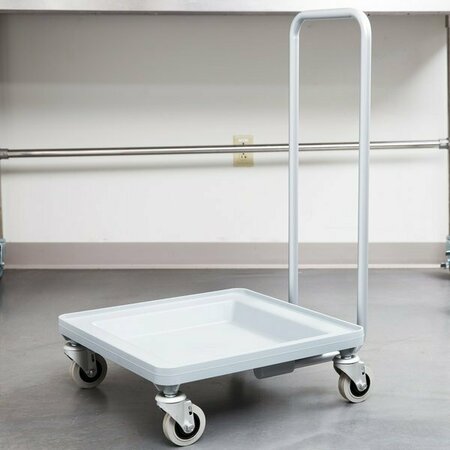 CAMBRO CDR2020H Soft Gray Camdolly Dish / Glass Rack Dolly with Handle 214CDR2020HG